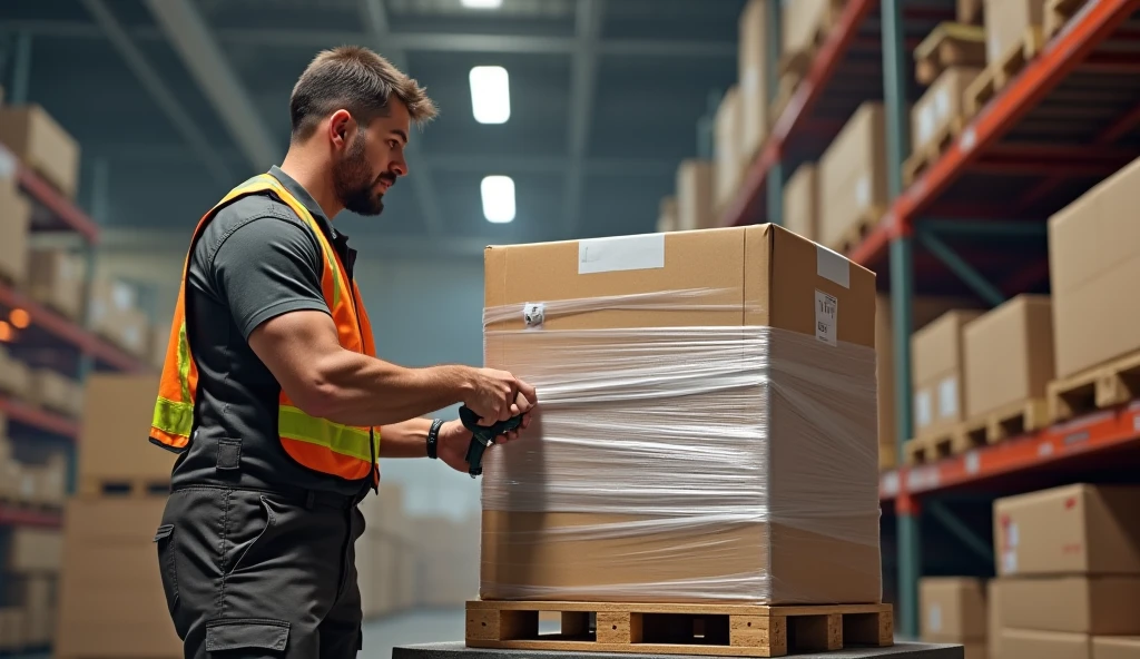 adjustable stretch wrap handle